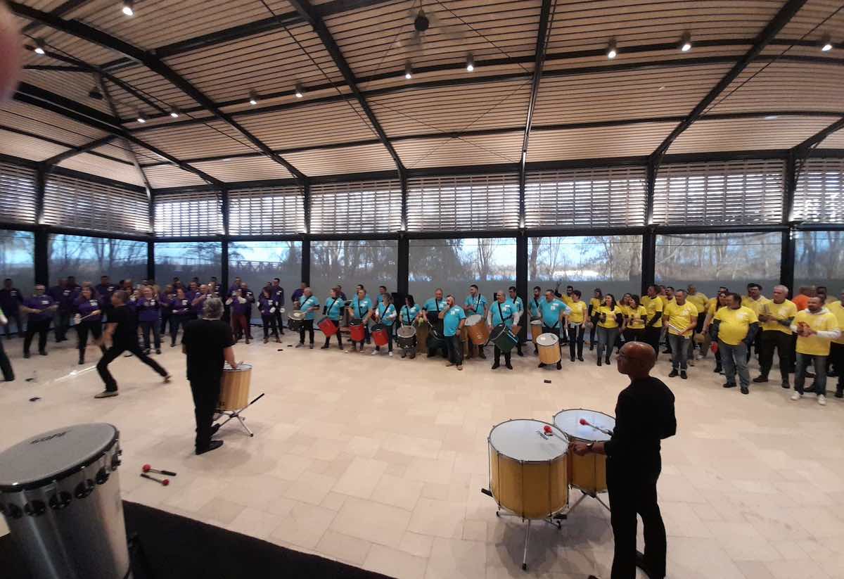 team building percussion fanka